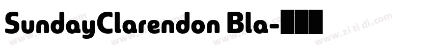 SundayClarendon Bla字体转换